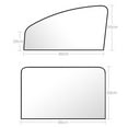thumbnail image 6 of Mdesiwst Car Window Sun Shade Magnetic Foldable Left Right Rear Window Mount Universal Sun Protection Removable Auto Side Window Privacy Curtain Car Accessories, 6 of 7