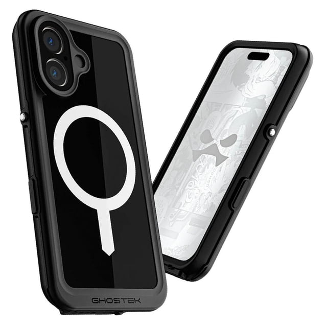 Funda Case GHOSTEK Nautical para iPhone 16 PLUS Negra Mag contra agua