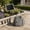 Grey - Solar Powered, variant on PLPPYFS Fountain for Bird Baths for Bird Bath Fountain with Water Pump Plastic Granite Rock Water Feature for Garden Patio Lawn Hummingbird Birdbath Fish Tank and Aquariums