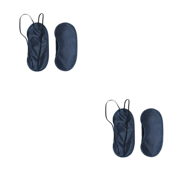 Sonducket Sombra de ojos Transpirable Pequeño Poliéster Creativo Portátil Venda para los ojos Al aire libre Útiles Cubiertas para dormir para los ojos 2piezas Azul marino claro Sonducket CBP366613