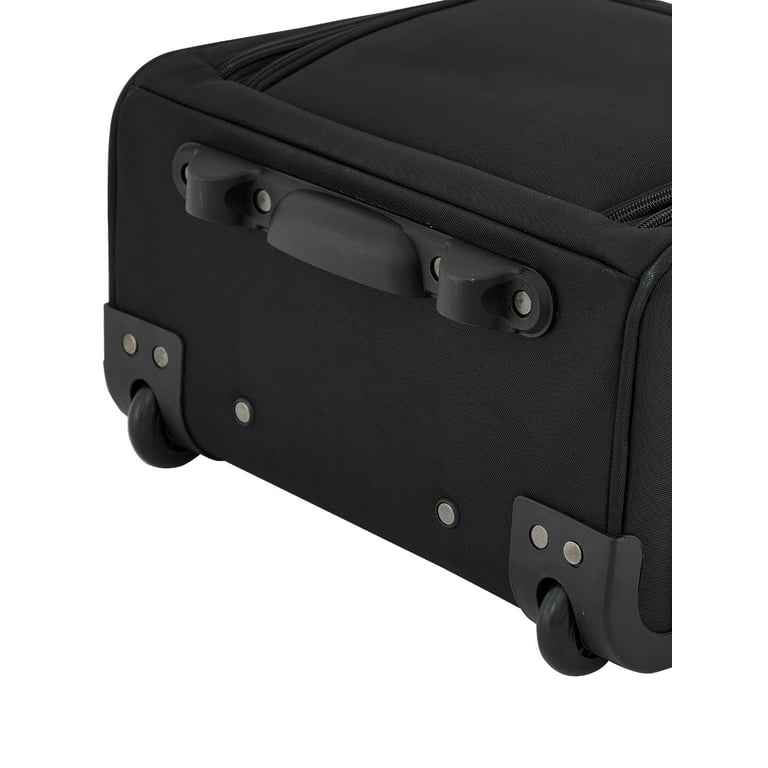 French Connection 16 Inch Under Seater Luggage, Black photo 7