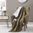 thumbnail image 2 of Serta Polyester Fabric Fleece to Sherpa Heated Electric Throw in Brown, 2 of 5