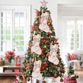 thumbnail image 5 of Clearance Under $3 Pink Velvet Christmas Stocking with Large Bow for Girly Holiday Decor, 5 of 5