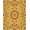 Gold, Pattern 2, variant on ODIKA 4' x 6' Machine Washable Non-Slip Area Rug, Middle Eastern Flower High Traffic Rug, Gold, 337188