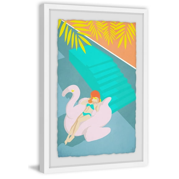 Summer Floater Framed Painting Print
