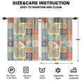 thumbnail image 2 of Blackout Kids Curtains,Boho Bohemia Flower Childrens Insulated Curtains Set Of 2,Bedroom Essentials,Toddler Room Decor 42"x54"(106x137cm), 2 of 4
