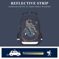 thumbnail image 5 of FORMRS Unisex School Backpack 17" Student Travel Bag with Laptop Compartment, Black Astronaut Record, 5 of 7