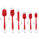 thumbnail image 2 of Espátulas De Silicona Calor, Utensilios De Cocina De Espátula De Goma para Mezclar Y Hornear Ergonómicos Antiadherentes,Red, 2 of 6