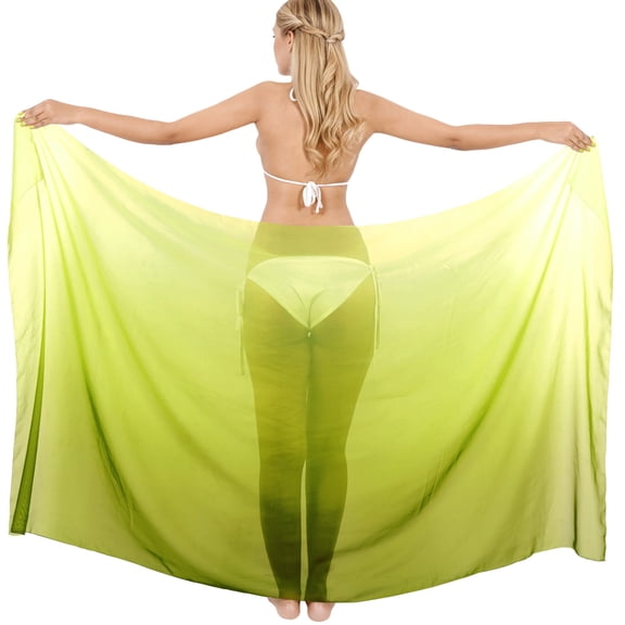 HAPPY BAY Swimsuit Cover Up Short Women's Pool Beach Wrap Skirt Swimwear Sarong Coverup Scarf for Women One Size Plain, Olive Green