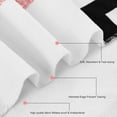 thumbnail image 7 of 4 Pcs Red Geometric Shower Curtain Sets with Non-Slip Rugs, Toilet Lid Cover and Bath Mat, Abstract Geometric Modern Shower Curtain with 12 Hooks, Black and Red Bathroom Set, 7 of 7