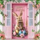 thumbnail image 1 of Cortina de puerta de Pascua: Cortina de puerta con conejitos y huevos de Pascua lindos para el porche, patio, versión B, 1 of 6