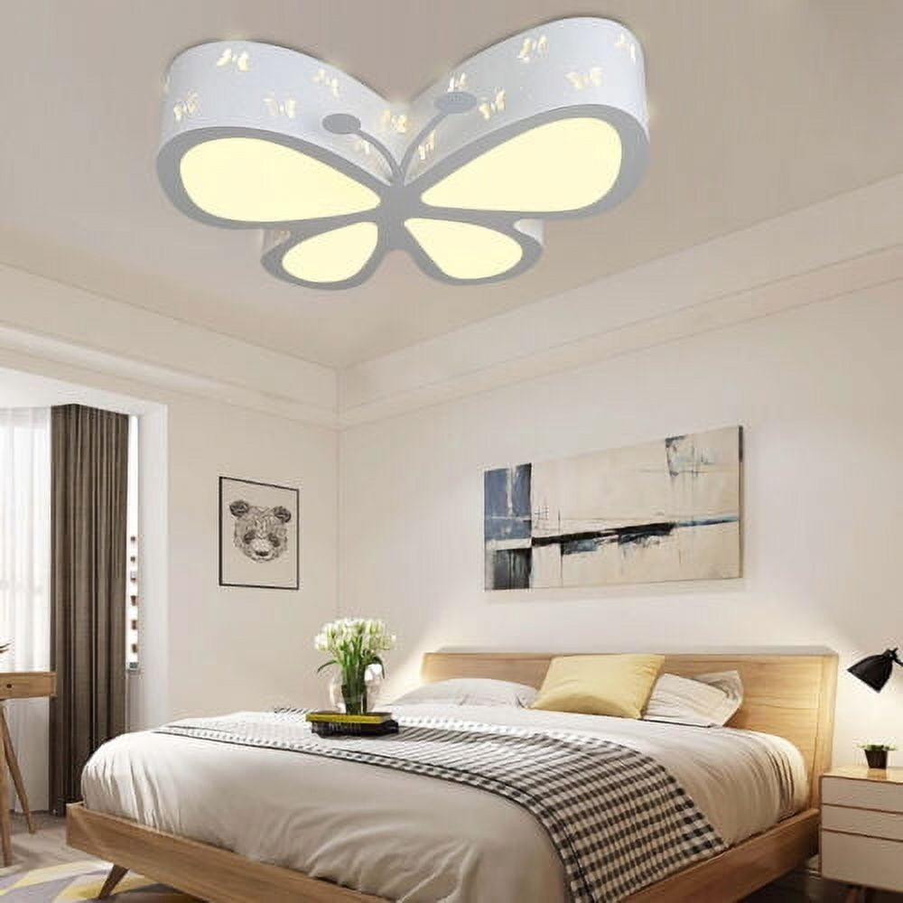 Kid's Room Ceiling Light Butterfly LED Chandelier Lamp Pendant Light Fixture