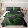 thumbnail image 2 of Erosebridal Teens Black Gamepad Bed Spread Queen,Modern Gamer Queen Coverlet Set For Kids Boys,3 Pieces, 2 of 7