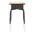 thumbnail image 5 of Flash Furniture HERCULES 24"W Student Desk with Classroom Stack Chair Natural Desktop/Black, 5 of 10