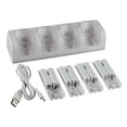 thumbnail image 1 of Soporte de carga,4Pcs 2800mAh Células recargables y Wii Cell Charge Dock Stand para Wii Remote Switc TOMSHOO Blanco, 1 of 7