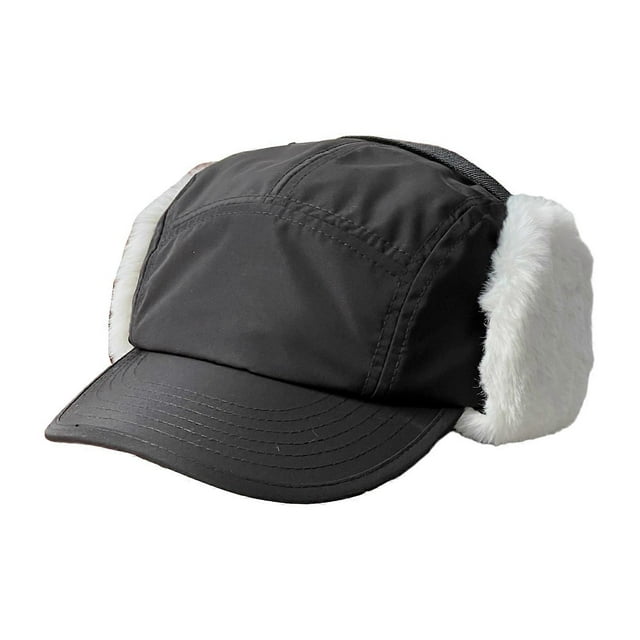 Thickened Warm Cycling Hat with Ear Protections for During Winter Rides Cycling Beanie Hat Khaki