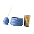thumbnail image 4 of 4x Matcha Set tradicional set tradicional tazón tazón té tazón matón chawan bateador portátil bateador batchón, para comedor Azul, 4 of 9