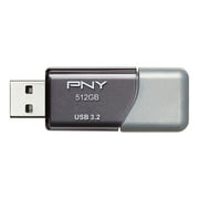 PNY 512 GB USB 3.0 Flash Drive 2.49 x 0.75 x 0.38 Inches