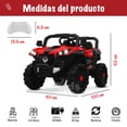 thumbnail image 2 of Kids House Carrito Montable Buggy Rocket 12V para Niños, Motor Dual, Control Remoto, Puertas Dobles, Luces LED, Música, Avance y Retroceso, Bluetooth, Batería Recargable, Seguro y Divertido, 2 of 5