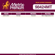 Metrix Premium Chassis Parts - 2 PC Rear Upper Forward Control Arm Kit Fits 03-07 Honda Accord 04-08 Acura TSX, Replacement RK621873