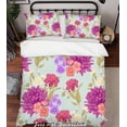 thumbnail image 2 of 3D Purple Flores Funda de edredón Set Ropa de cama Set Fundas de almohada 127, 2 of 2