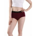 thumbnail image 2 of INNERSY Period Underwear High Waist Cotton Postpartum Womens Menstrual Panties 5 Pack(M,Vintage), 2 of 6