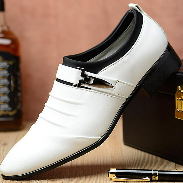 Men Wedding Shoes Formal Dress Office Work Party 45 White Walmart