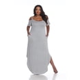 thumbnail image 1 of White Mark Robe Maxi à Épaules Dénudées pour Femmes, 1 of 4