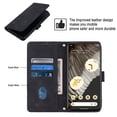 thumbnail image 3 of Compatible with Google Pixel 7 Pro Classic Embossed PU Leather Case with Card Holder Shockproof Cover, 3 of 5