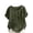Army Green, variant on Womens Linen Shirts Cute Summer Tops Casual Linen Round-Neck Top Printed Short Sleeve Button T-shirt Blouse 2XL