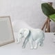 thumbnail image 5 of Estatua de elefante de mesa, figura de elefante, arte moderno, adorno coleccionable de elefante Blanco, 5 of 9