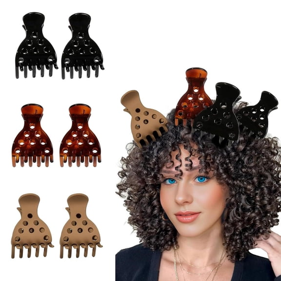 Hair Volume Clips for Curly Hair – No-Crease Claw Clips for Lifting and Adding Volume,Gentle on Hair and Easy to Use,Perfect for Styling and Drying,Multipack for Versatile Styling