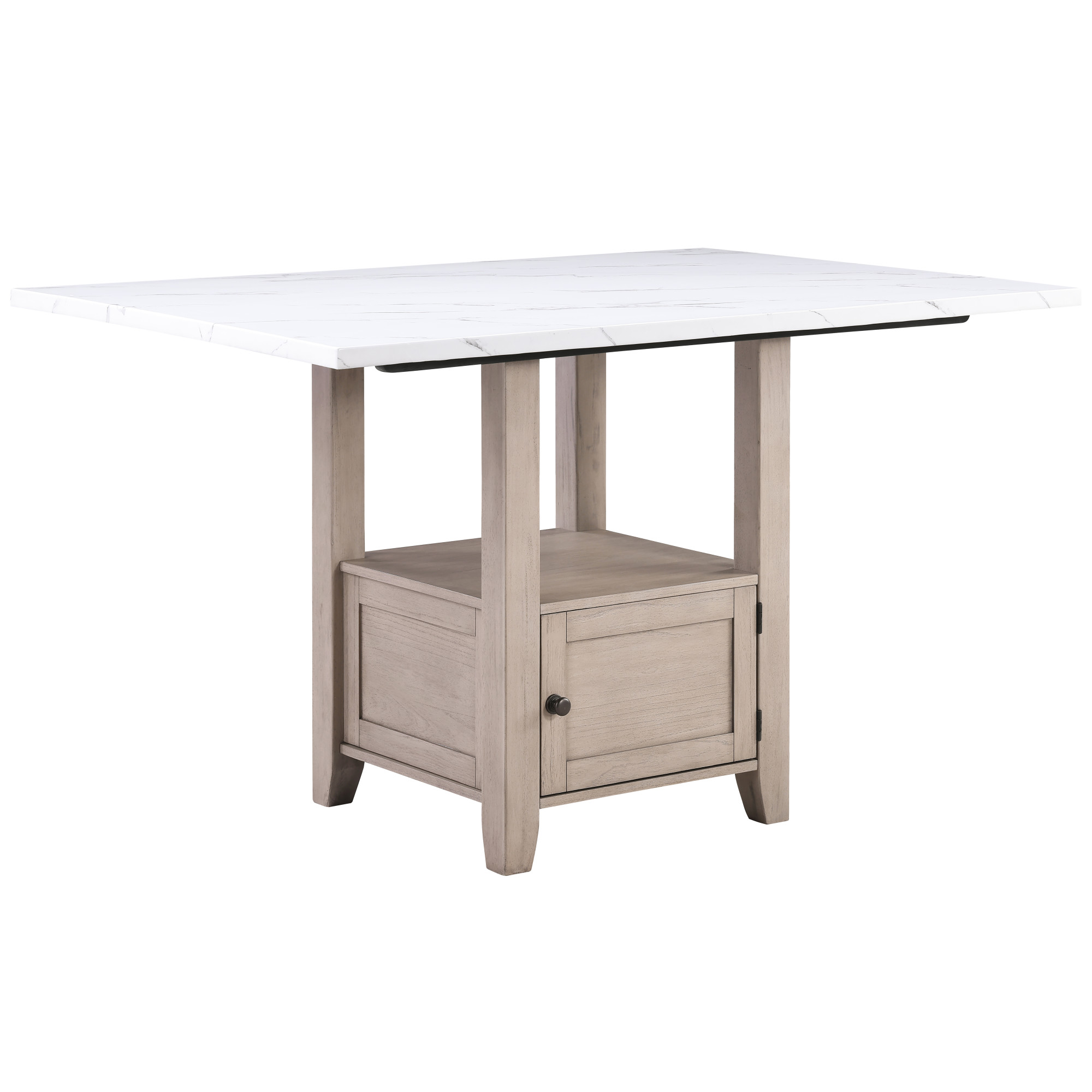 Steve Silver Taylor Faux Marble Top Counter Height Dining Table