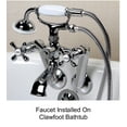 thumbnail image 2 of Chrome Clawfoot Tub Mounted Faucet With Hose & Hand Spray, 2 of 2