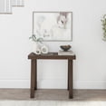 thumbnail image 2 of Plank+Beam 36” Solid Wood Console Table, Classic Farmhouse Style Sofa Table, Narrow Entryway Table for Hallway, Walnut, 2 of 6