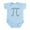 Sky Blue, variant on CafePress - Digits Of Pi Infant Bodysuit - Baby Light Bodysuit, Size Newborn - 24 Months