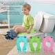thumbnail image 5 of Asiento de inodoro plegable para ir al baño, asiento de entrenamiento portátil para ir al baño para niños pequeños (rosa) Rojo Verde, 5 of 5