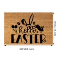 thumbnail image 3 of Youmylove Doormat Non-Slip Door Mat Funny Easter Bunny Door Mat Warm Welcome Mat Gift Door Mat As A Gift For Beautiful Easter Home Door Mat Indoor Doormat, 3 of 5