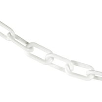 2 Inch x 25 Feet White Plastic Safety Chain