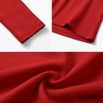 thumbnail image 5 of Lenpel Womens Casual Jumpsuits Square Neck Long Sleeve Back Zipper Rompers Solid Color Wide Leg Fashion Fall Clothes(Red,Large), 5 of 7