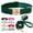 Green, variant on Pet Artist 3pcs Personalized PU Leather Dog Collar and Matching Leash and Poo Bag set Custom ID Metal Buckle Pet Name / Number Adjustable for Small Large Breeds