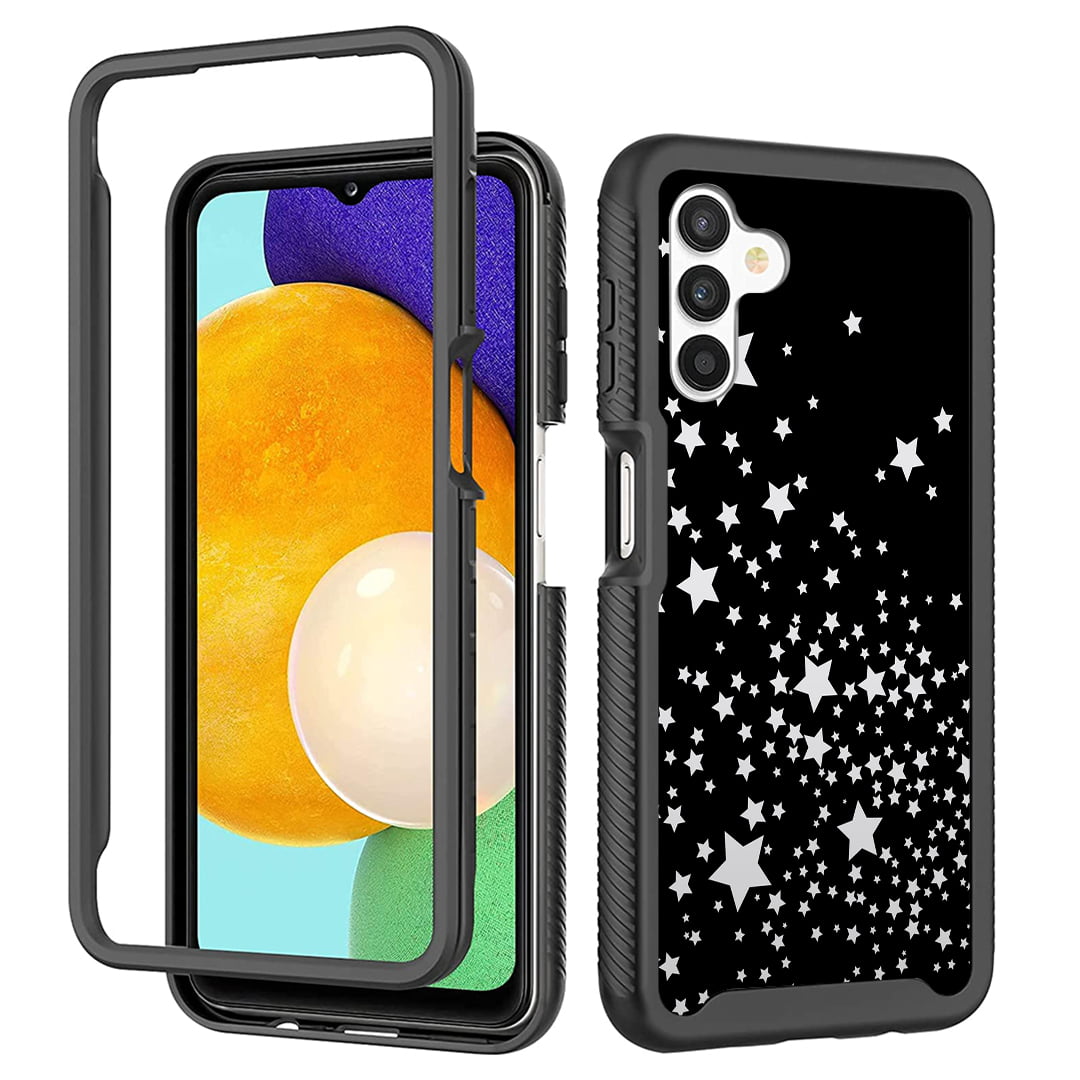  Loheckle for Samsung Galaxy A13 5G Case: Love Heart  Electroplate Cute Classy Luxury Elegant Cases with Tempered Glass TPU Soft  Slim Shockproof Protective Cover for Galaxy A13 5G, Black : Cell