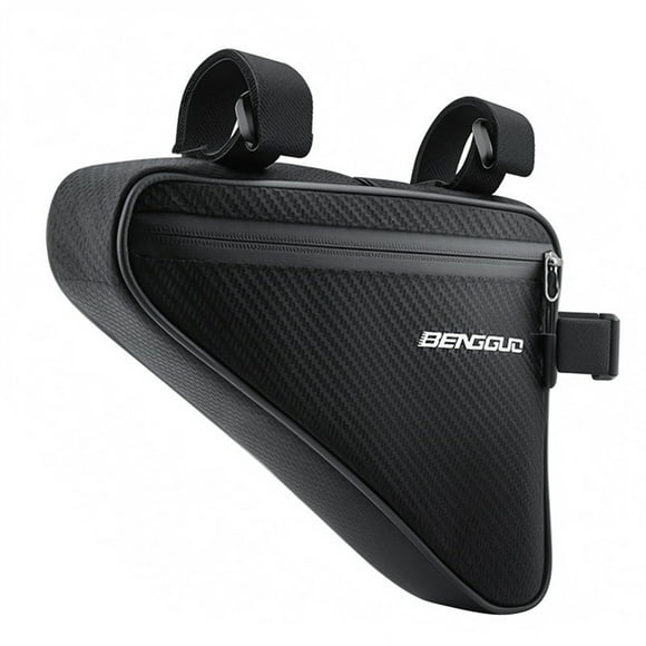 Bolsa triangular para bicicleta, bolsa de gran capacidad para el tubo delantero de la bicicleta para ciclismo al aire libre