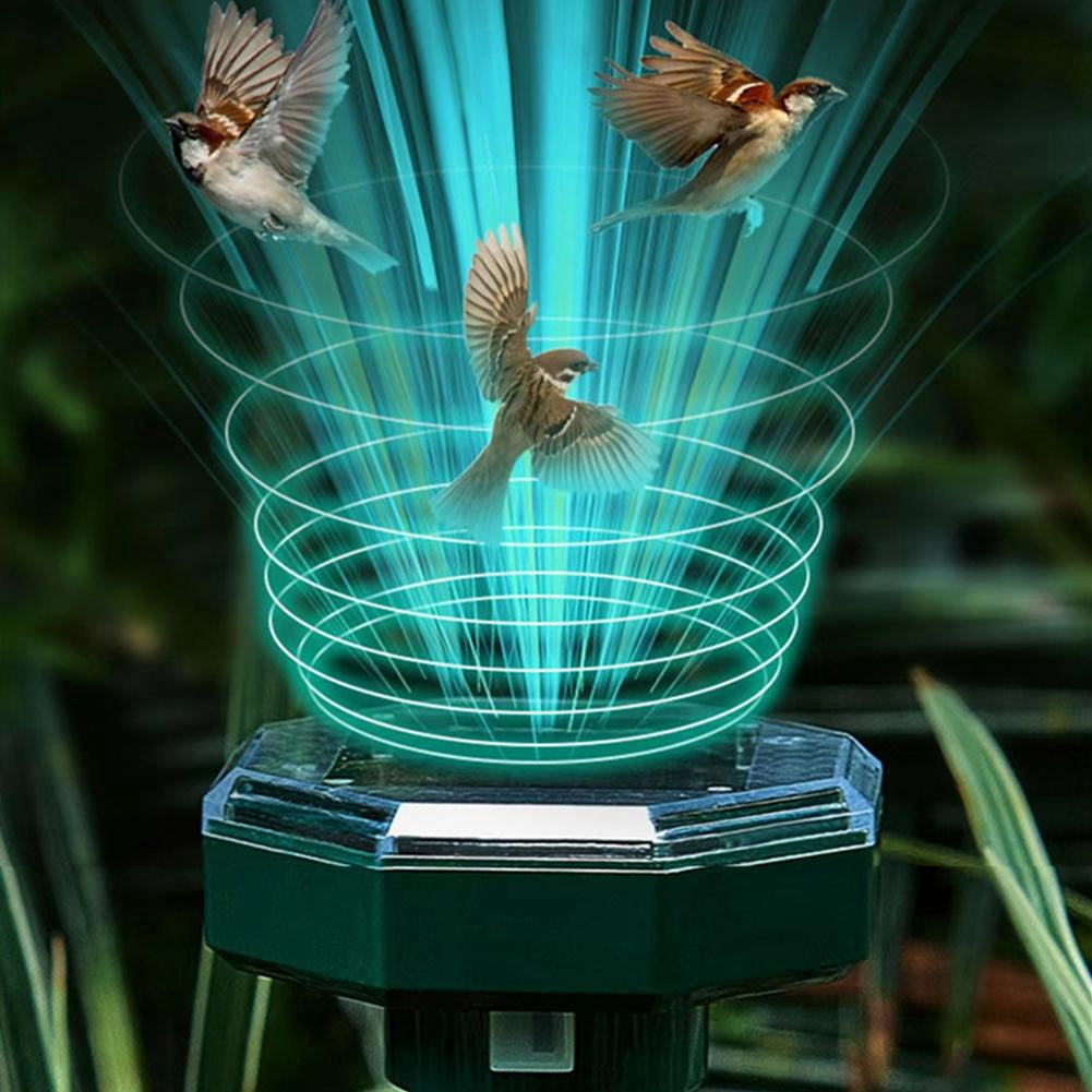 KRONDO KRONDO 2 Pack Ultrasonic Pest Repeller Octagonal Animal Deterrent 360° Coverage Eco-Friendly Weather-Resistant for Yard Garden