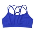 thumbnail image 3 of CHICTRY Kids Girls Criss-Cross Back Dance Top Ballet Sports Workout Crop Tank Top Blue 10, 3 of 7