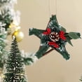 thumbnail image 1 of 1Pcs Christmas Decorations - Mini Pines Leaf Red Fruit Small Wreath Pendant - Home Wall Hanging - Christmas Party Hanging Decorations, 1 of 6