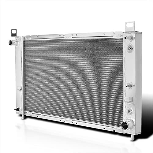 Spec-D Tuning Radiateur de Refroidissement en Aluminium de Performance à une Rangée Compatible avec la Transmission Automatique Chevy Silverado 4.8L 5.3L V8 1999-2004