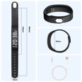 thumbnail image 6 of Kids Fitness Watch with Step Counter, Stopwatch, Calorie & Distance Tracking, Alarm Clock, Soft Silicone Strap,Waterproof watch for kids, 6 of 7