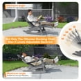 thumbnail image 3 of WINSOON HIPS Outdoor Rocking Chair with Adjustable Backrest and Retractable Ottoman-Set of 2-Gray, 3 of 7