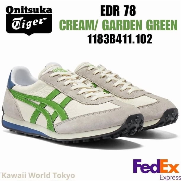Onitsuka Tiger EDR 78 CREAM / GARDEN GREEN 1183B411 102 NEW ! UNISEX Japan F/S